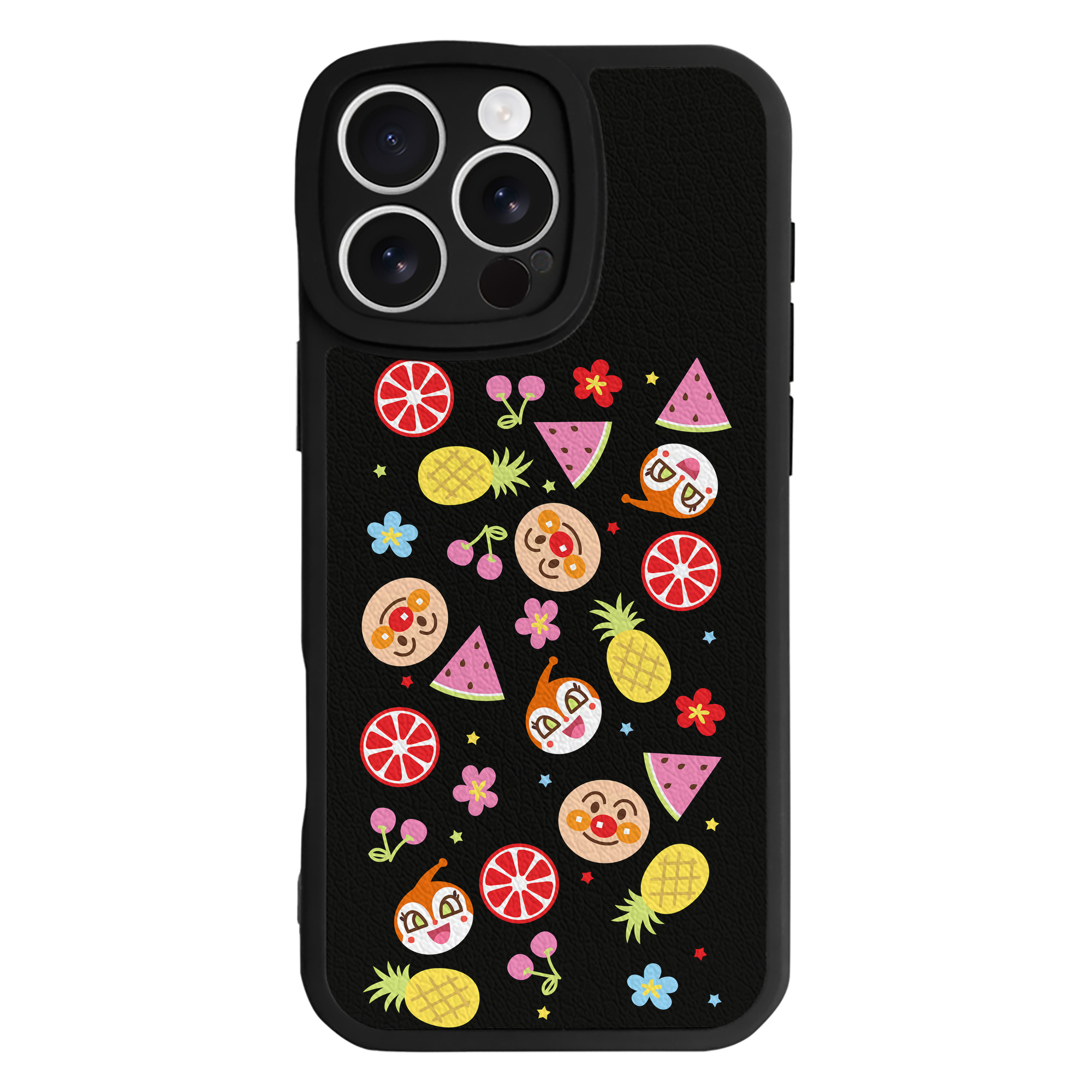 （画像用） アンパンマン Anpanman 【iPhone 16シリーズ対応】シリコンスマホケース（レザー調） 材質：シリコン